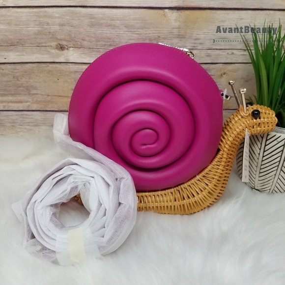 KATE SPADE ENCHANTED FOREST SCARLETT SNAIL WICKER - Picture 11 of 12